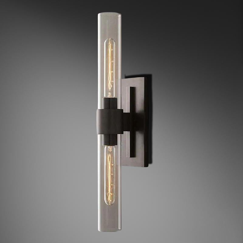 Bamcee Glass Shaded Linear Wall Sconce 23H Modern Wall Lamp