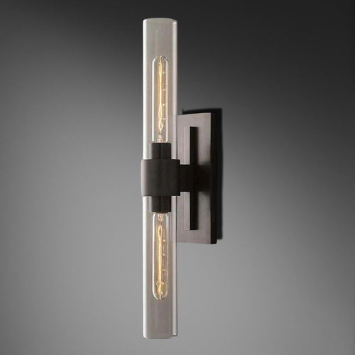 Bamcee Glass Shaded Linear Wall Sconce 23H Modern Wall Lamp
