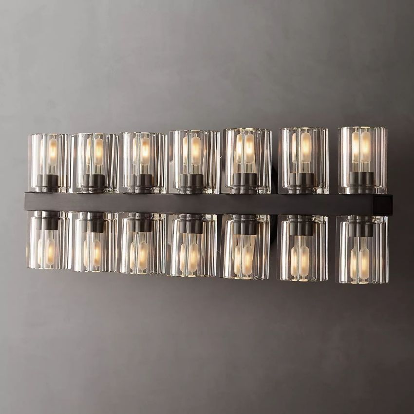 Arcachon 14-Light K9 Crystal Glass Modern Wall Lamp