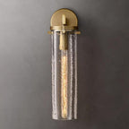 Bamcee Clear Glass Cylindrical Wall Sconce Modern Wall Lamp