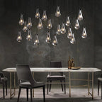 Raindrop Rectangular Chandelier 54