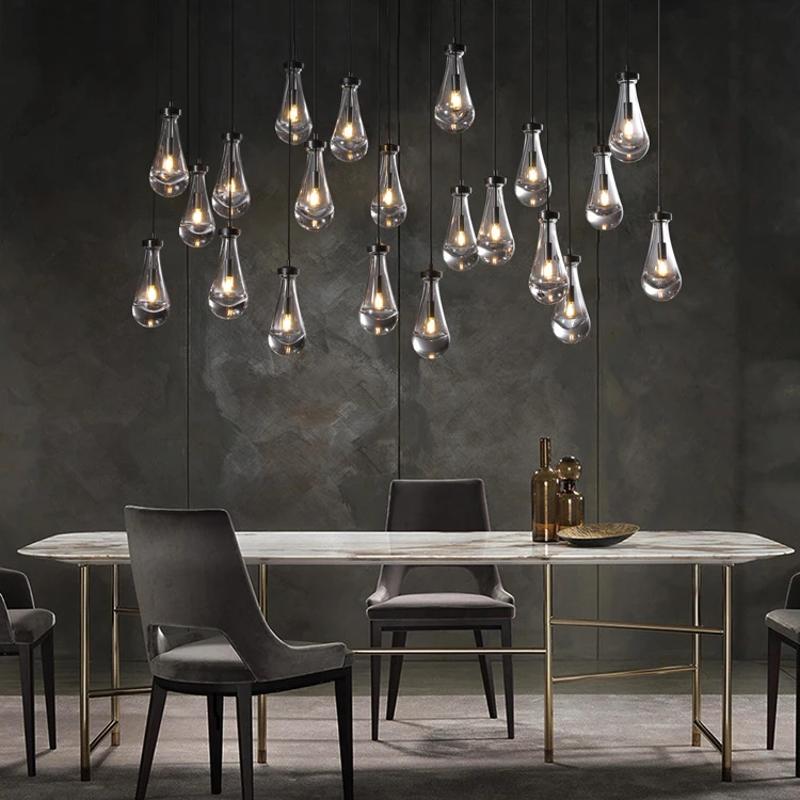 Raindrop Rectangular Chandelier 54