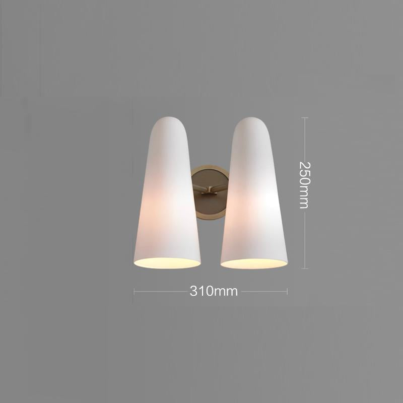 Montfaucon Double-headed Brass  Wall Sconce