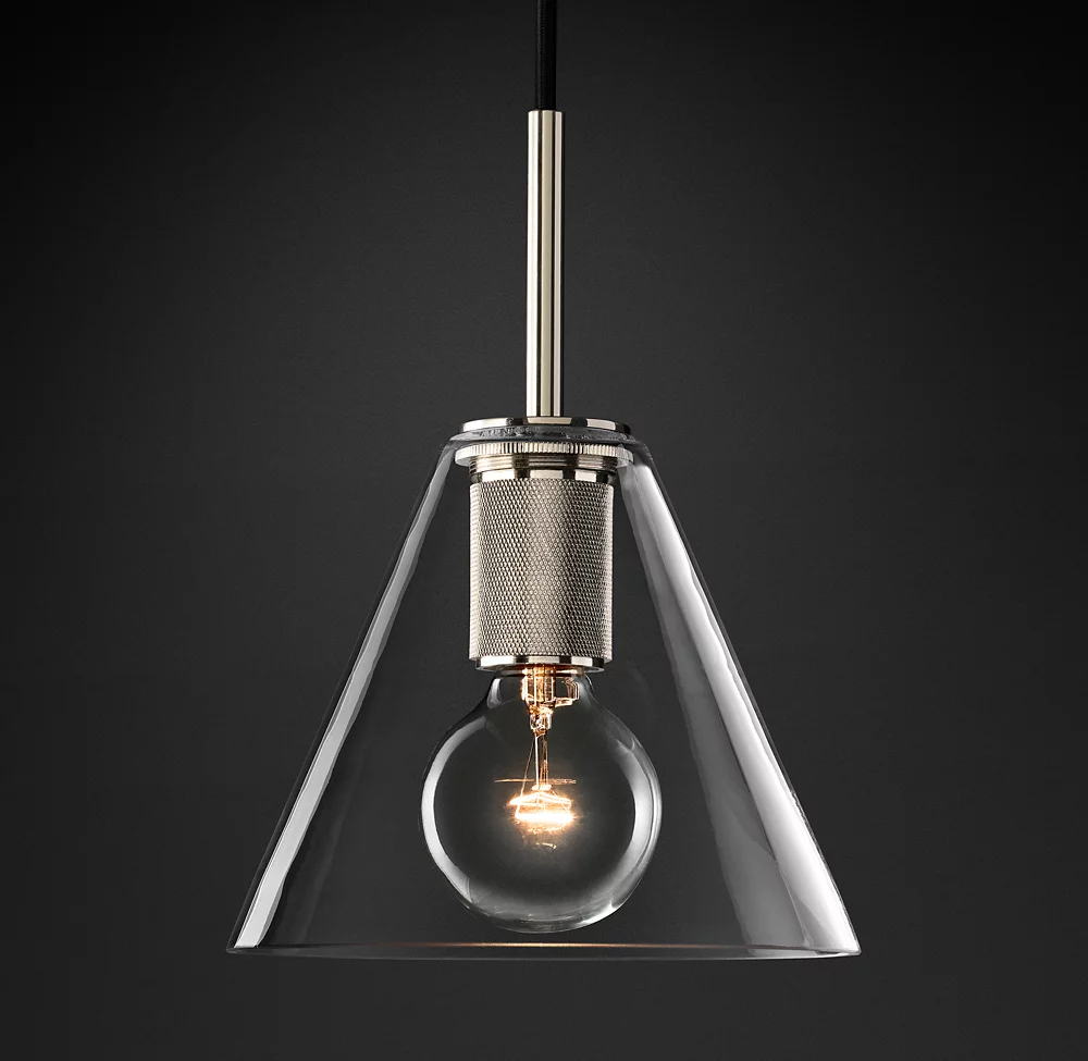 Utilitaire Shade Glass Pendant Light