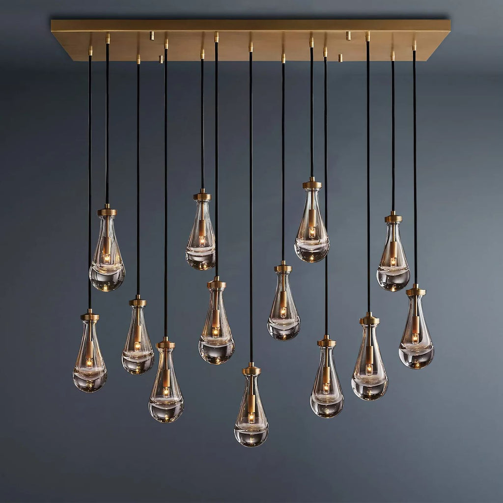 Raindrop Rectangular Chandelier 54-konalight