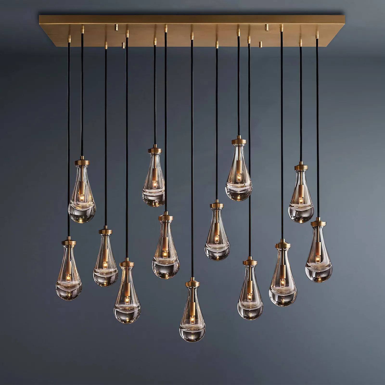Raindrop Rectangular Chandelier 54-konalight