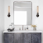 Lambeth Hexagonal Grand Brass Wall Sconce