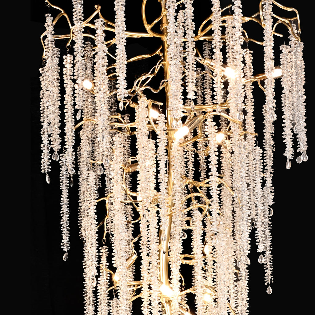 Branching Crystal Foyer Chandelier