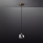 Boule De Smoky Crystal Pendant Light