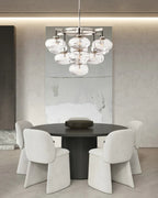 Curvette Clear Glass Round Chandelier 36