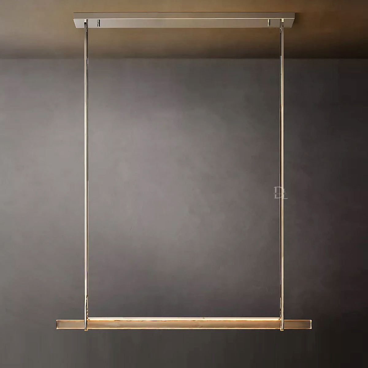 Aerie Crystal Single Bar Linear Chandelier 60