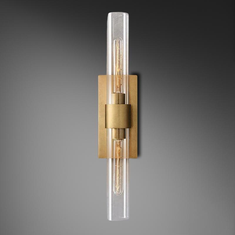 Bamcee Glass Shaded Linear Wall Sconce 23H Modern Wall Lamp