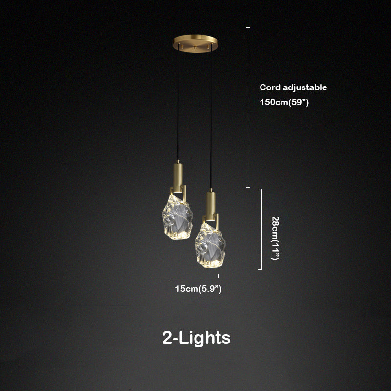 Iraegular Crystal Pendant Light
