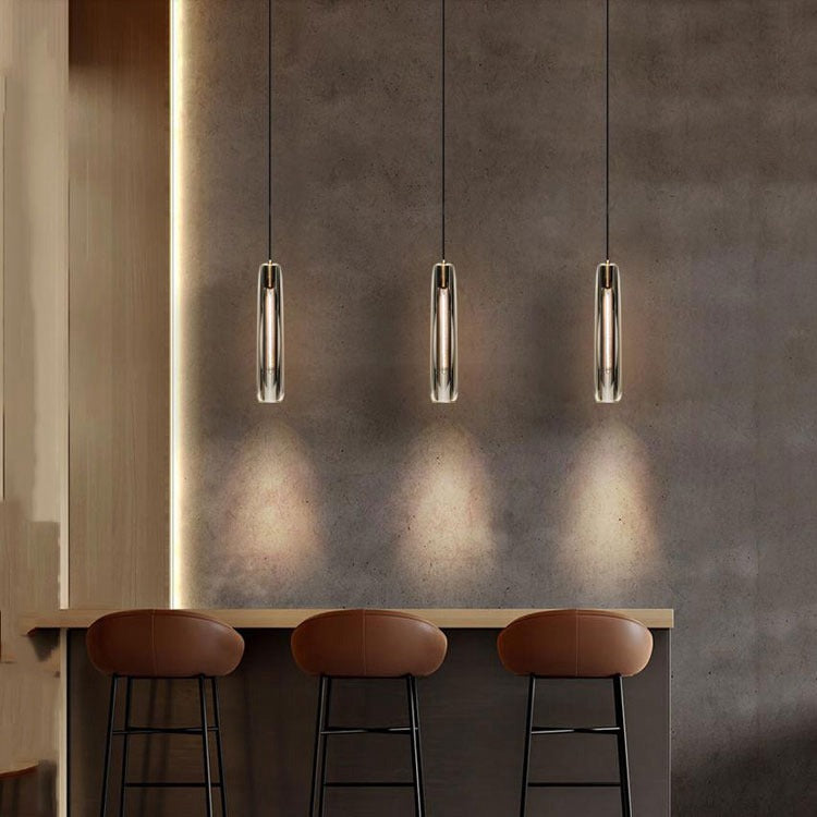 Smoke Crystal Shade Pendant Light