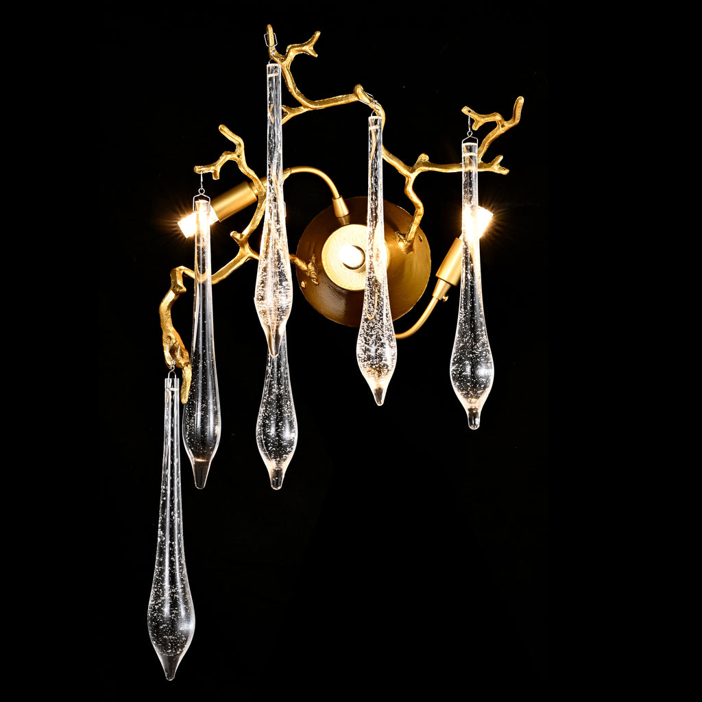 Branching Teardrop Wall Sconce