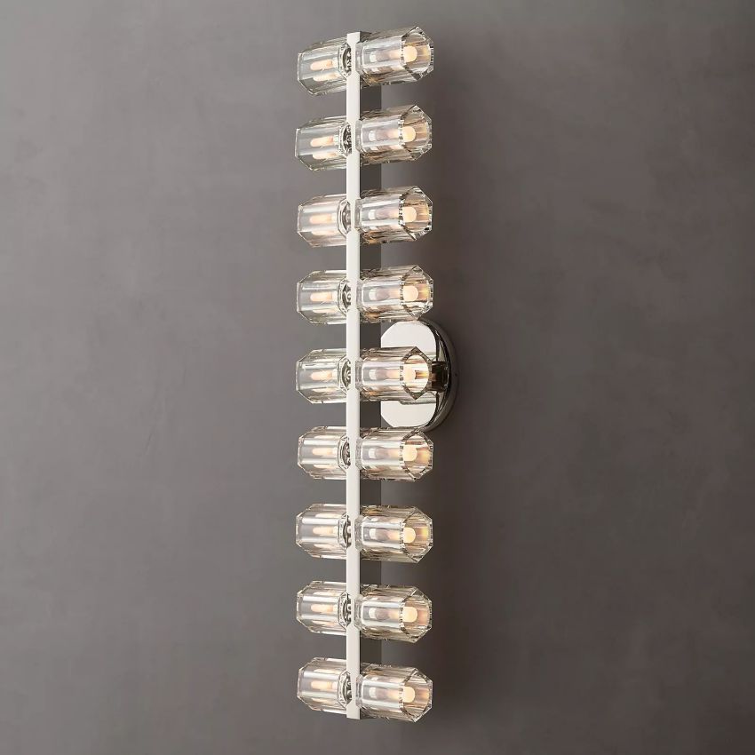 Arcachon 18-Light K9 Crystal Glass Modern Wall Lamp