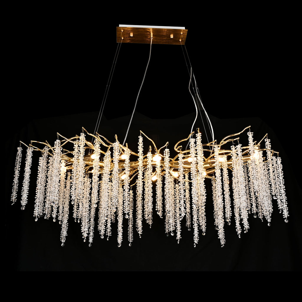 Branching Crystal Chandelier