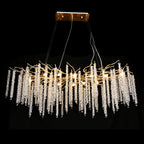 Branching Crystal Chandelier