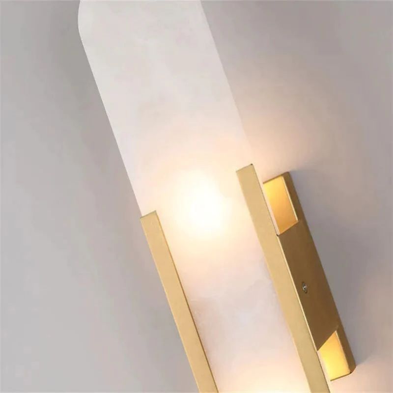 Alabaster Linear Wall Sconce For Hallways