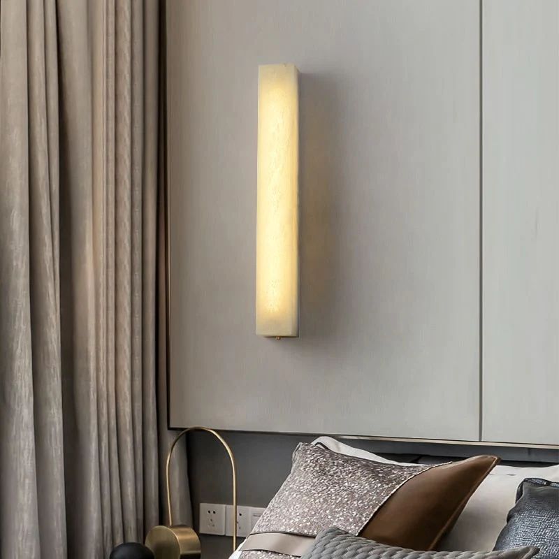 Simple Alabaster  Wall Sconce