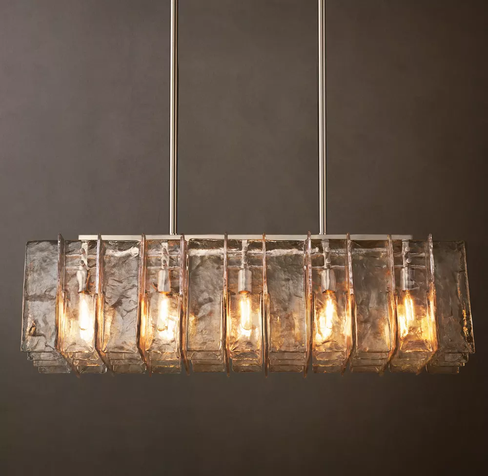 Lattice Linear Glass Chandelier 49