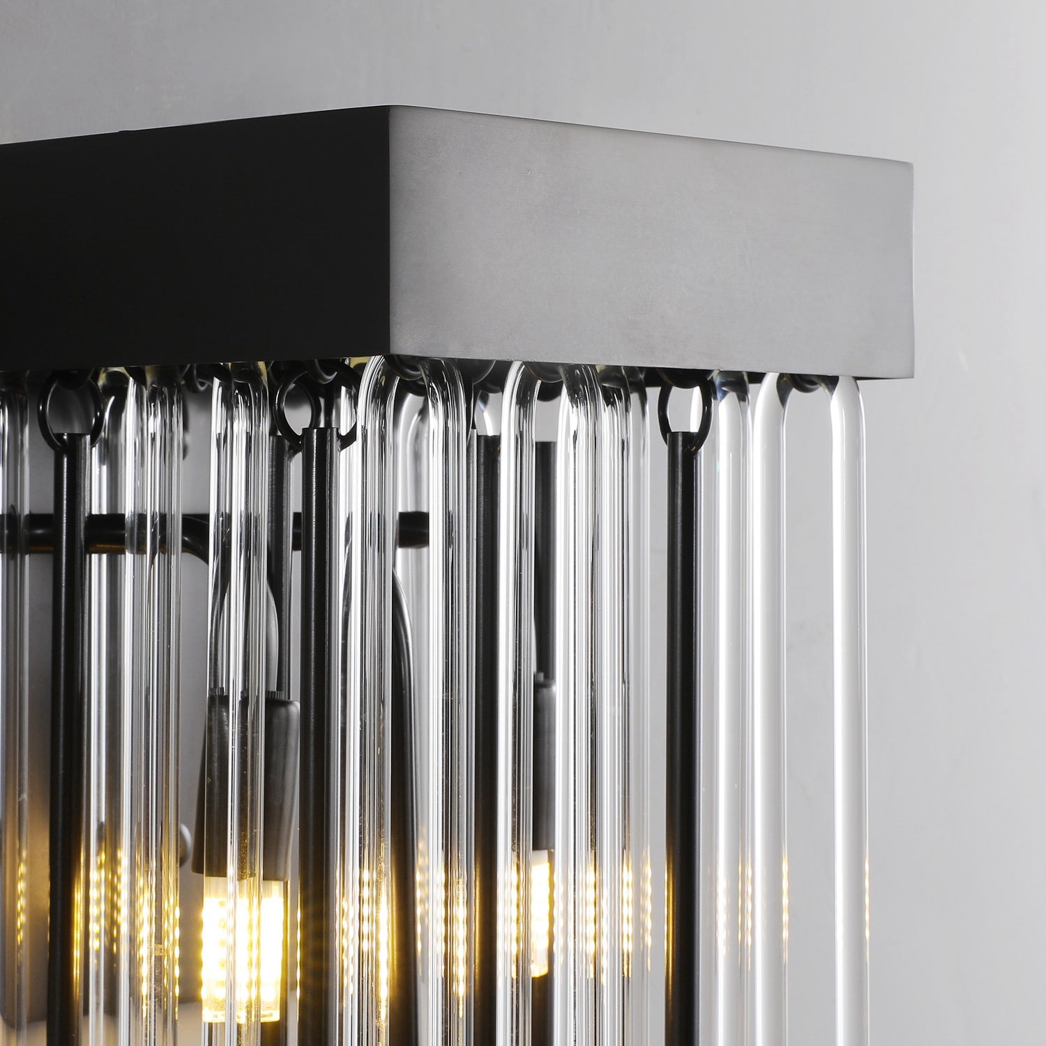 Cascade Glass Brass Wall Sconce