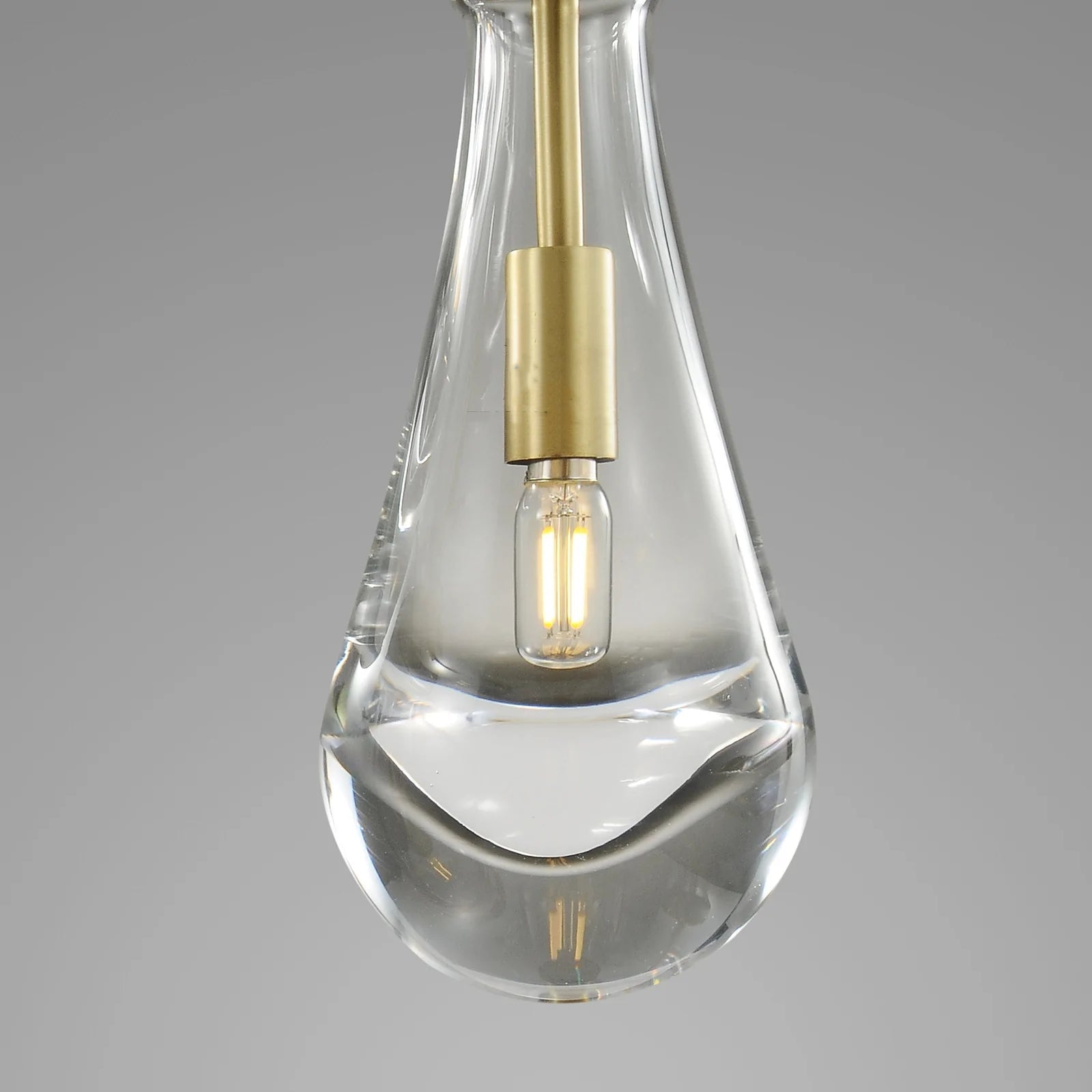 Raindrop Rectangular 5-Light Rod Chandelier