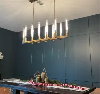 Cannele Linear Chandelier 67 For Kitchen Island