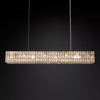 Crystal Glass Spiridon Linear Chandelier 49 61 For Dinning Room-konalight