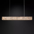 Crystal Glass Spiridon Linear Chandelier 49 61 For Dinning Room