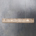 Crystal Glass Spiridon Linear Chandelier 49 61 For Dinning Room