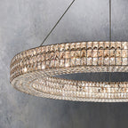Crystal Glass Spiridon Round Chandelier 32 44 59 For Dinning Room