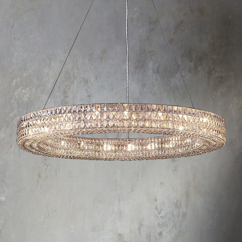 Crystal Glass Spiridon Round Chandelier 32 44 59 For Dinning Room