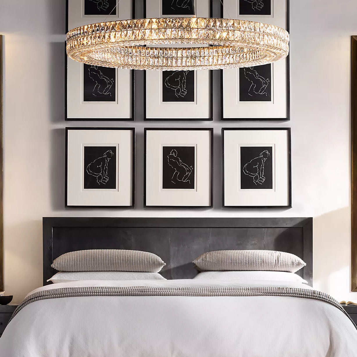 Crystal Glass Spiridon Round Chandelier 32 44 59 For Dinning Room