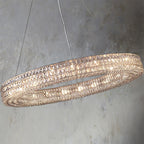 Crystal Glass Spiridon Round Chandelier 32 44 59 For Dinning Room
