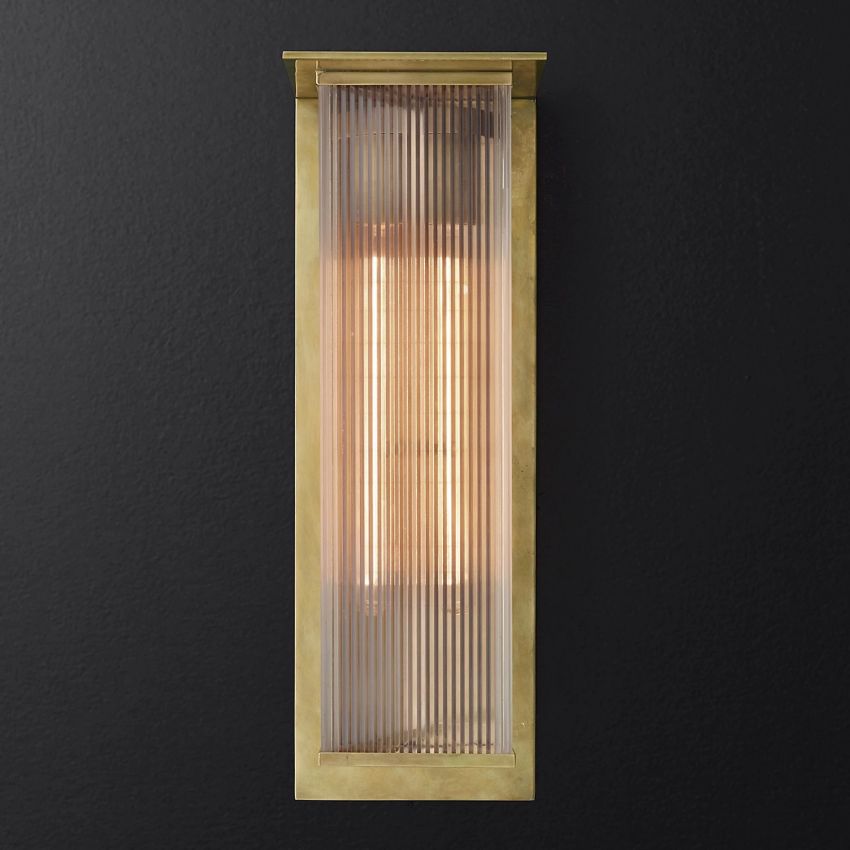 Dalama Box Brass Wall Sconce
