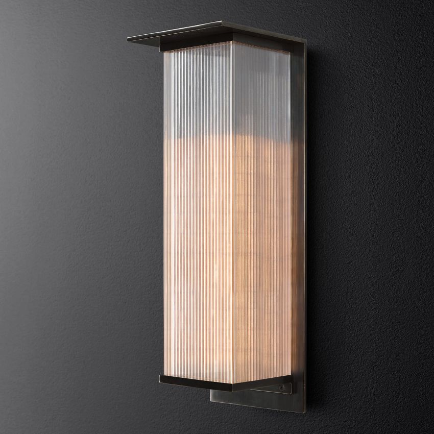 Dalama Box Brass Wall Sconce