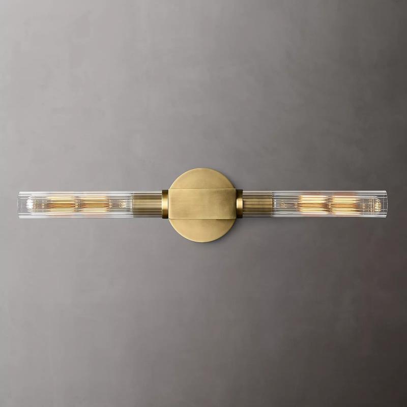 Cannele Double Head Candlestick Wall Sconce-konalight