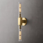 Cannele Double Head Candlestick Wall Sconce
