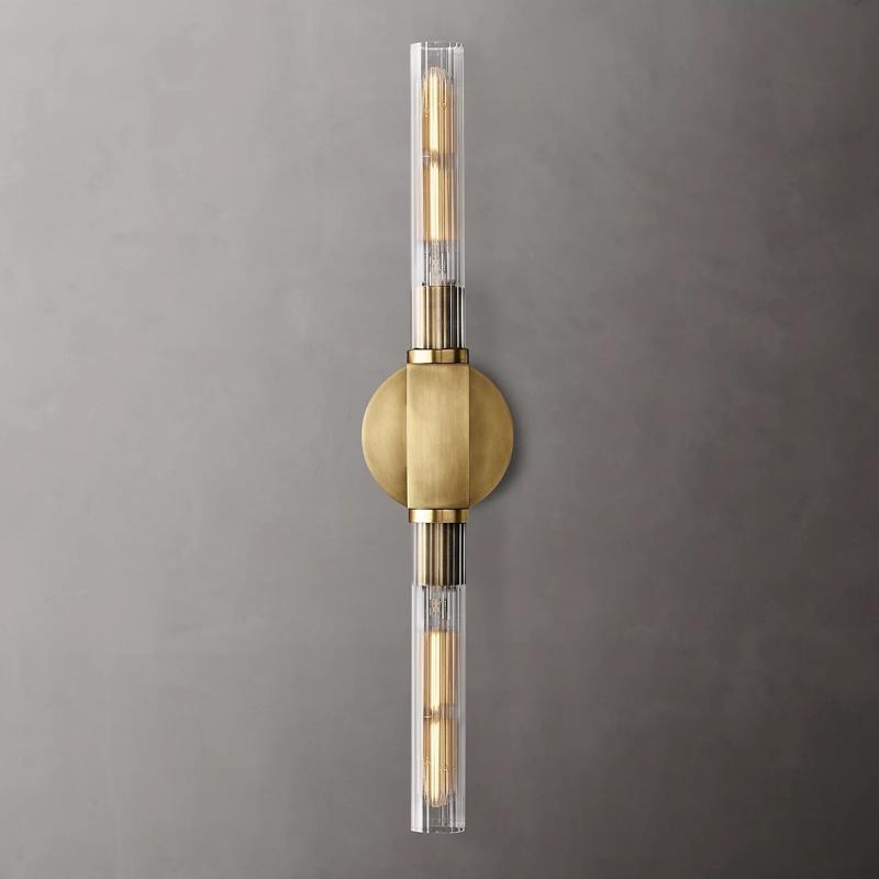 Cannele Double Head Candlestick Wall Sconce