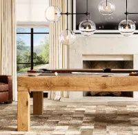 Fulcrum Glass globe mobile linear chandelier 60 For Living Room