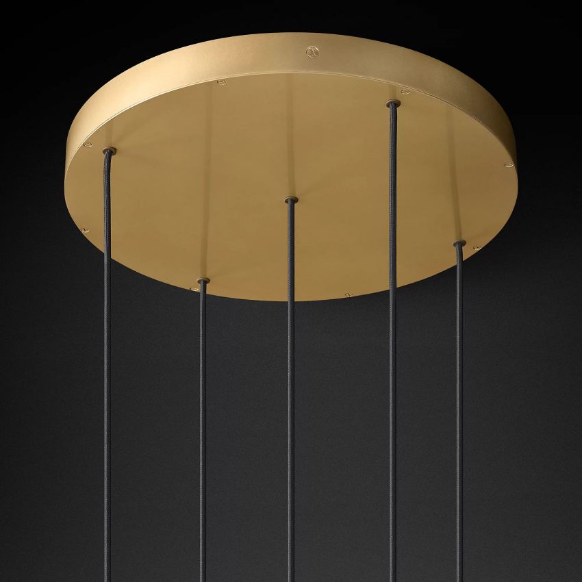Fulcrum Glass Globe Cluster Chandelier 28 For Living Room