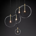 Fulcrum Glass Globe Cluster Chandelier 28 For Living Room-konalight