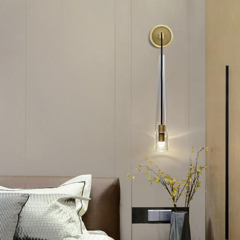 Yagern Crystal Long Wall Sconce