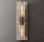 Lattice Clear Glass Sconce 30