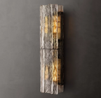 Lattice Clear Glass Sconce 30