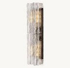 Lattice Clear Glass Sconce 30