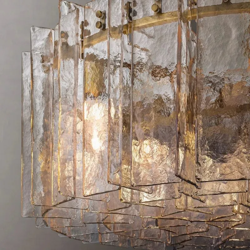 Lattice Glass Round Chandelier 37