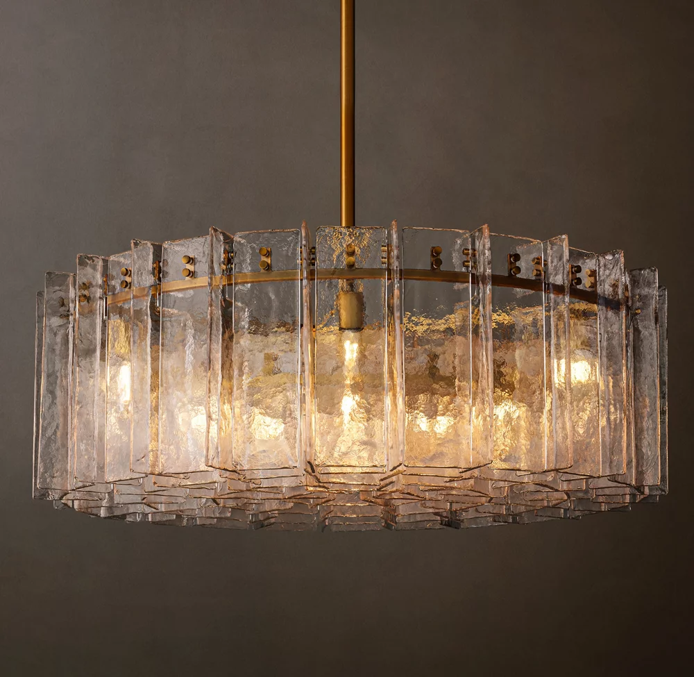 Lattice Glass Round Chandelier 37
