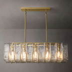 Lattice Linear Glass Chandelier 49 10-Lights
